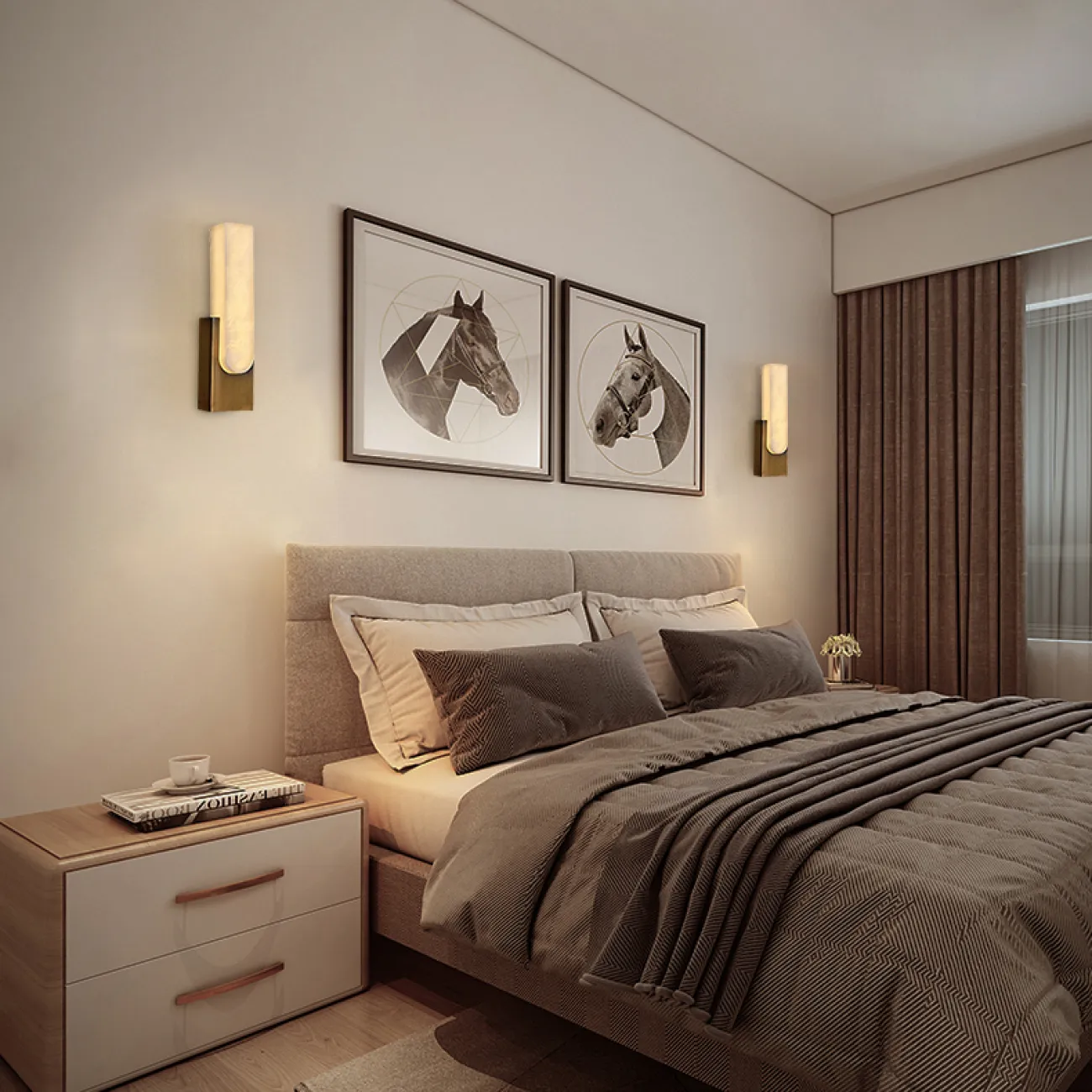 Настенный светильник MIRCA B Bronze от ImperiumLoft