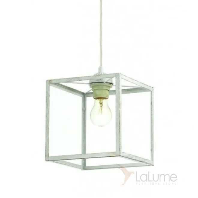 Подвесной светильник Loft Industrial Ortogonal Pendant Cube White от LaLume