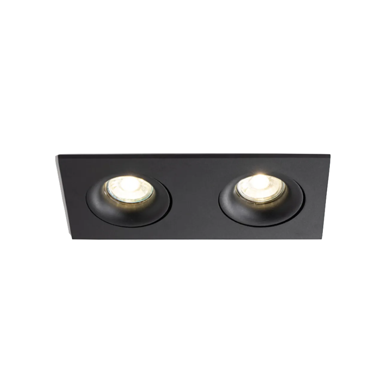 Встраиваемый двойной спот TIMA c поворотом Черный
