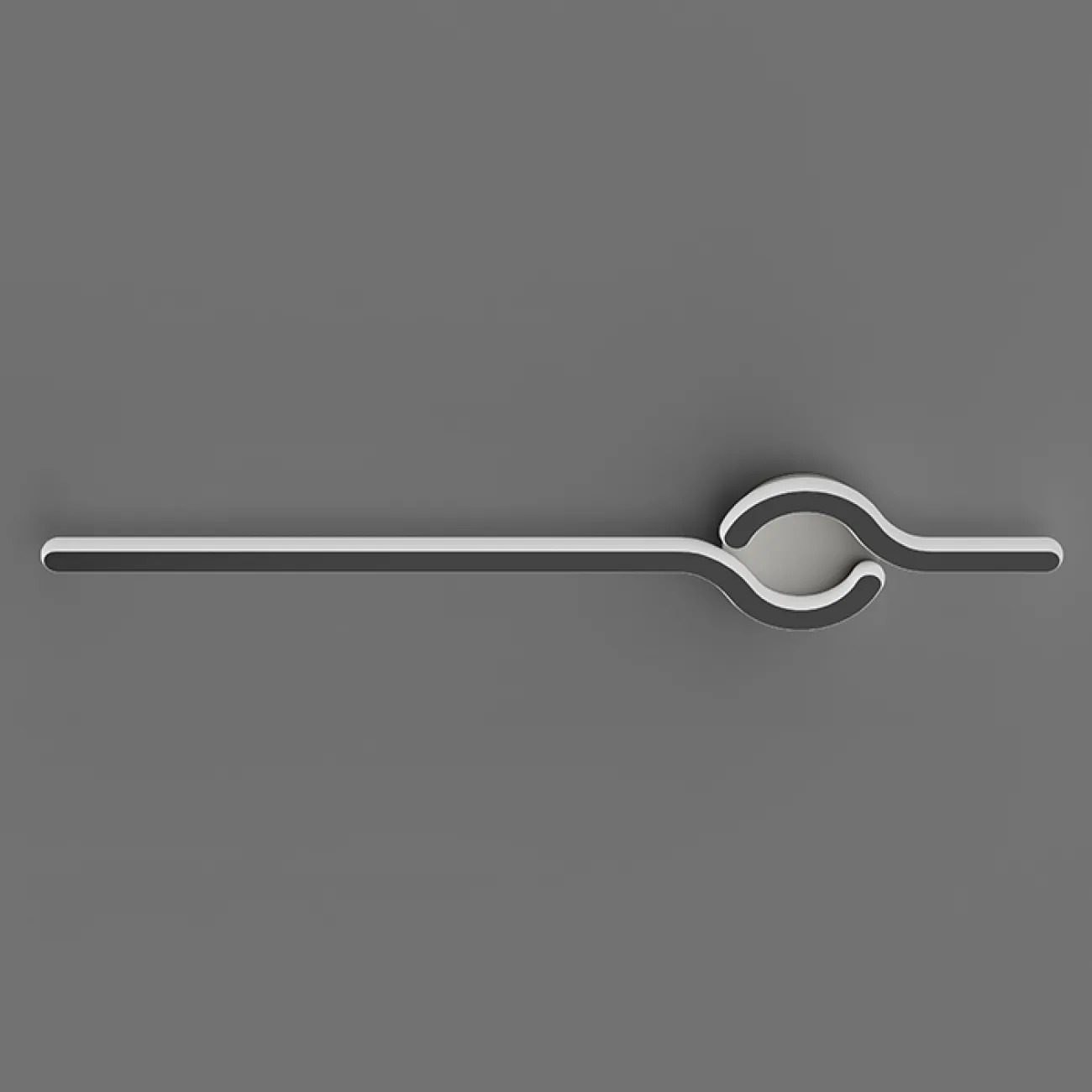 Серия настенных светодиодных светильников с двумя изогнутыми элементами на круглом креплении HARTO H50 Трехцветный свет