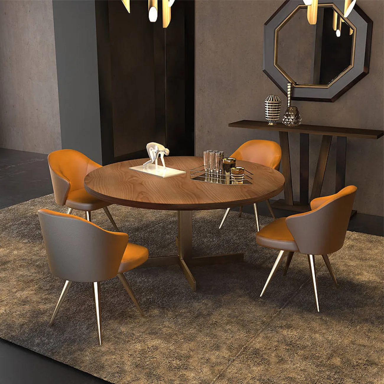 Дизайнерский обеденный стол - LaLume-AZ00395