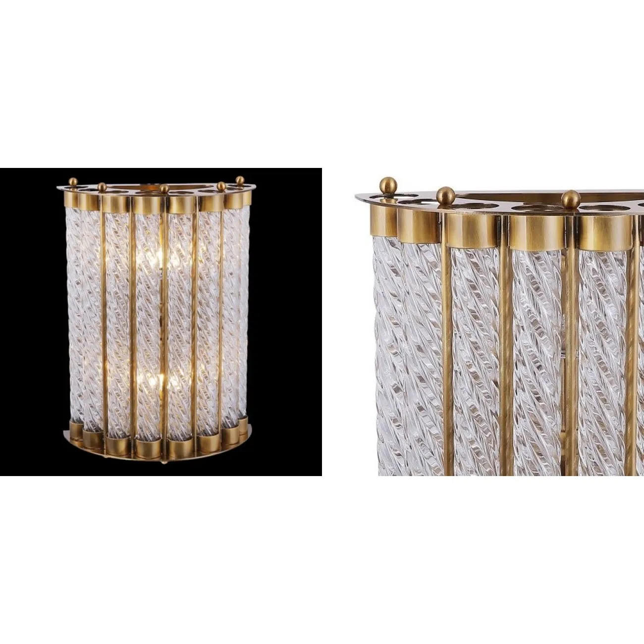 Бра Glass Spirals Sconces