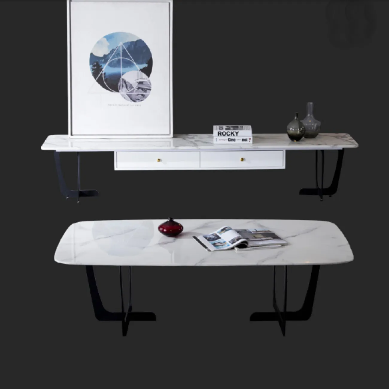 Дизайнерский журнальный столик LaLume-AP00284