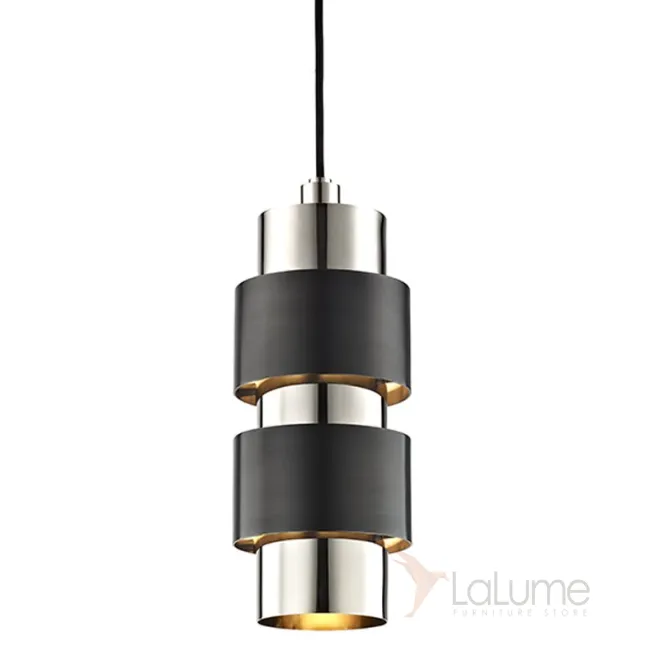 Подвесной светильник Hudson Valley 9422-PNOB Cyrus 2 Light Pendant In Polished Nickel/Old Bronze Combo
