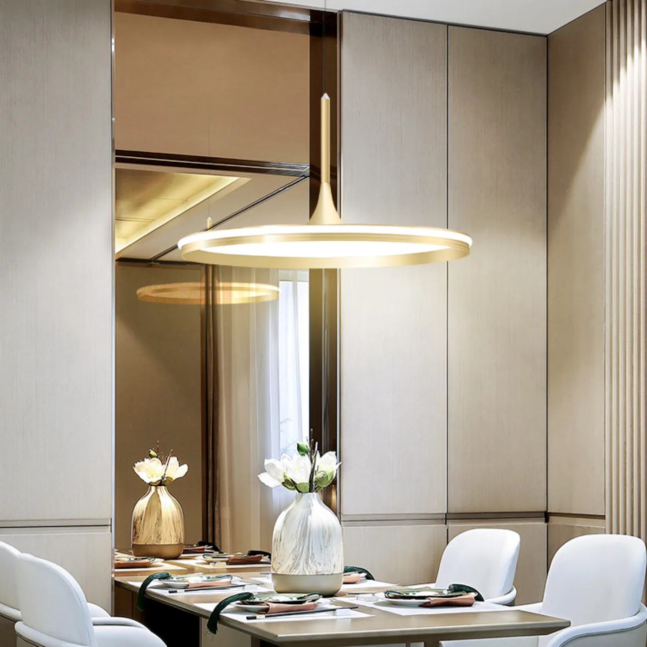 Подвесной светильник DANIKA D50 White Трехцветный свет от ImperiumLoft