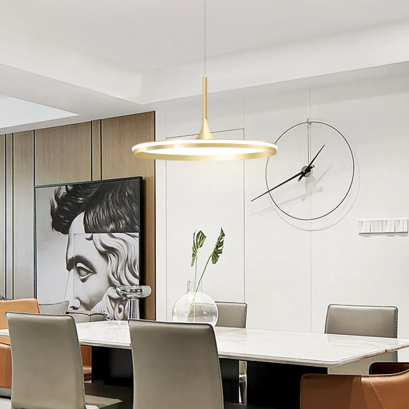 Подвесной светильник DANIKA D40 Black Трехцветный свет от ImperiumLoft