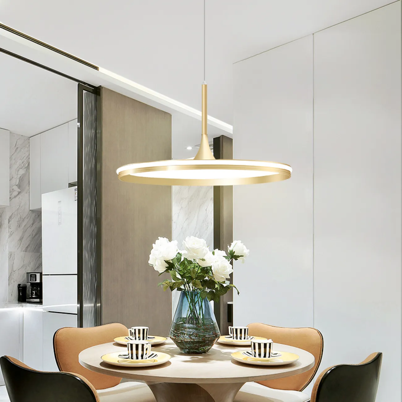 Подвесной светильник DANIKA D50 White Трехцветный свет от ImperiumLoft