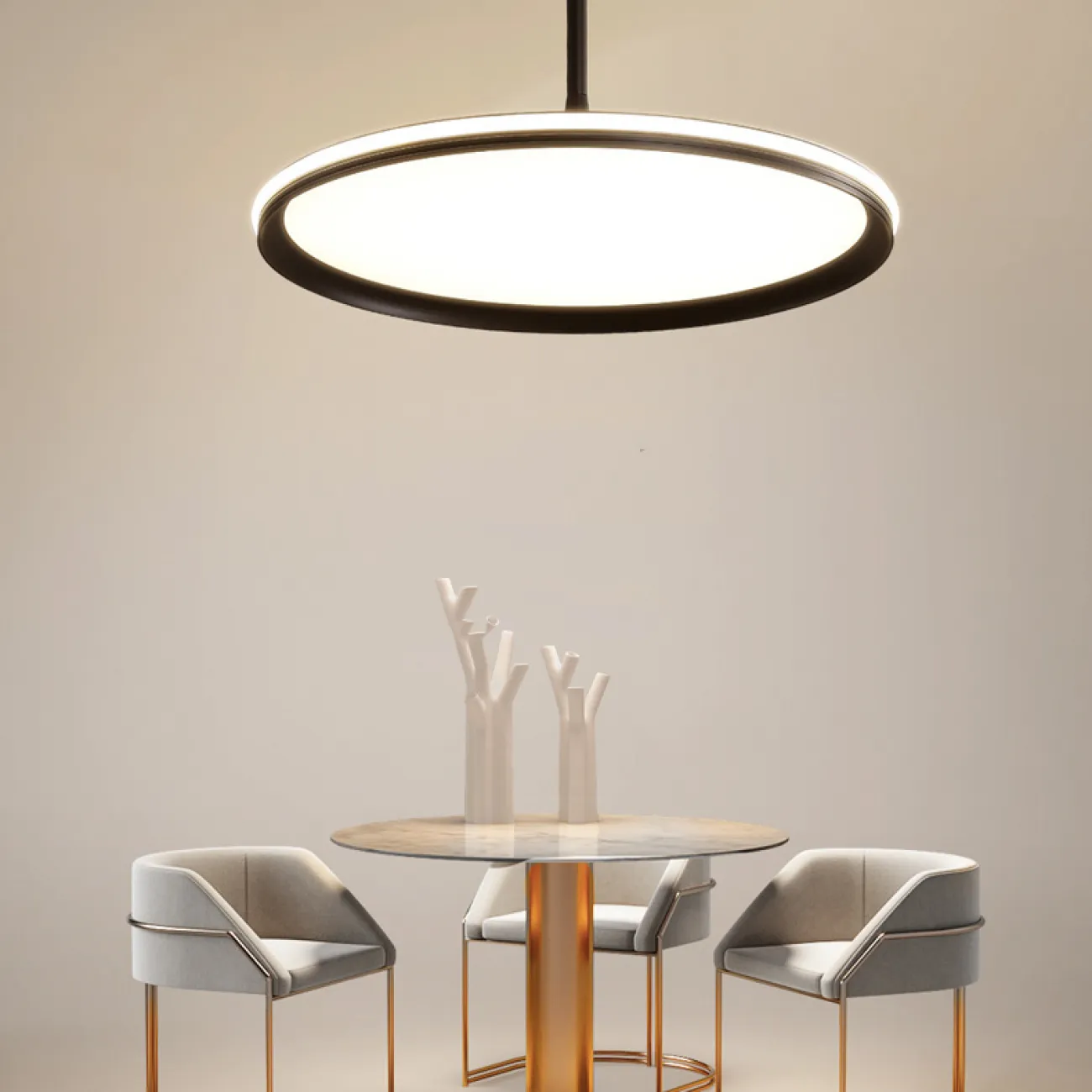 Подвесной светильник DANIKA D50 White Трехцветный свет от ImperiumLoft