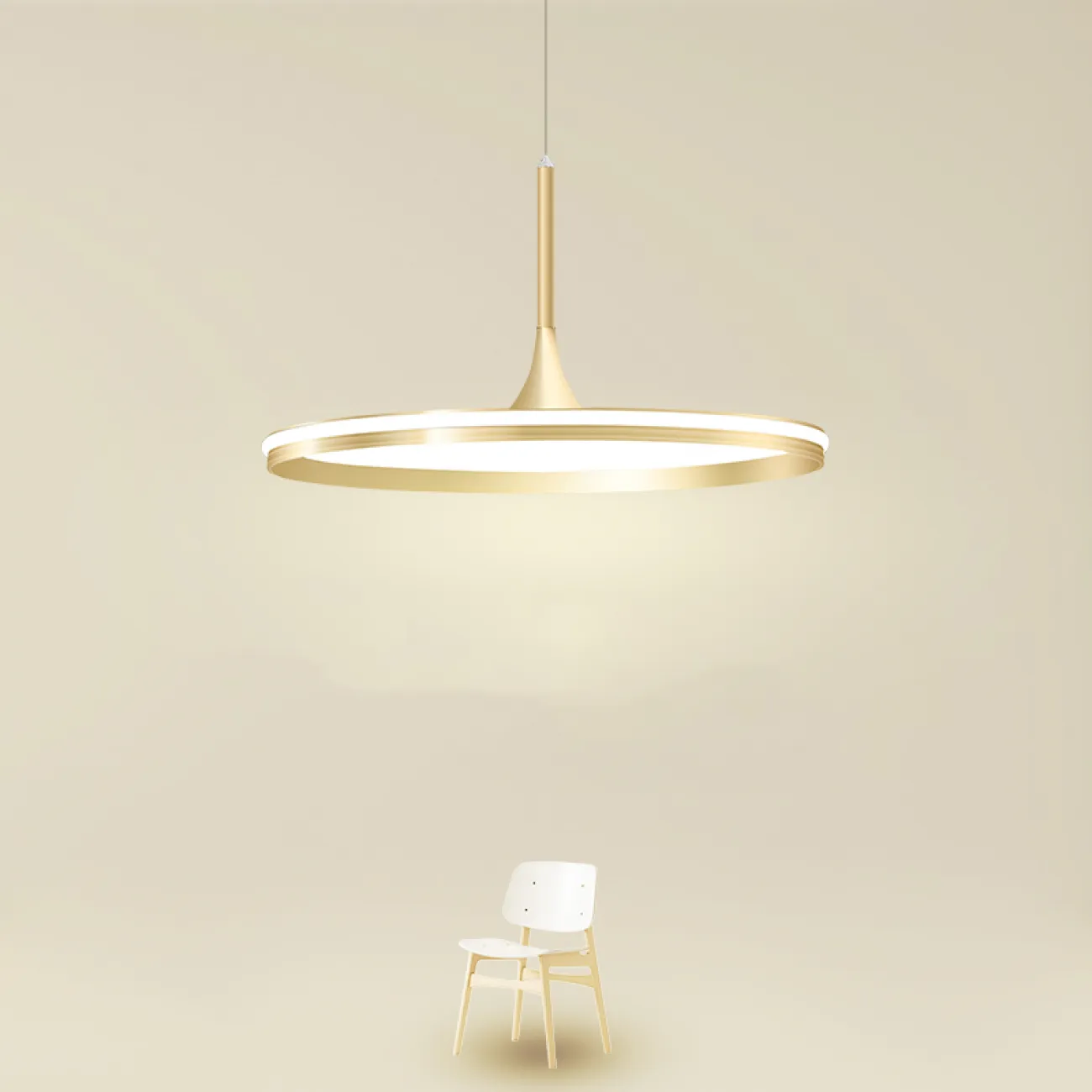 Подвесной светильник DANIKA D50 White Трехцветный свет от ImperiumLoft