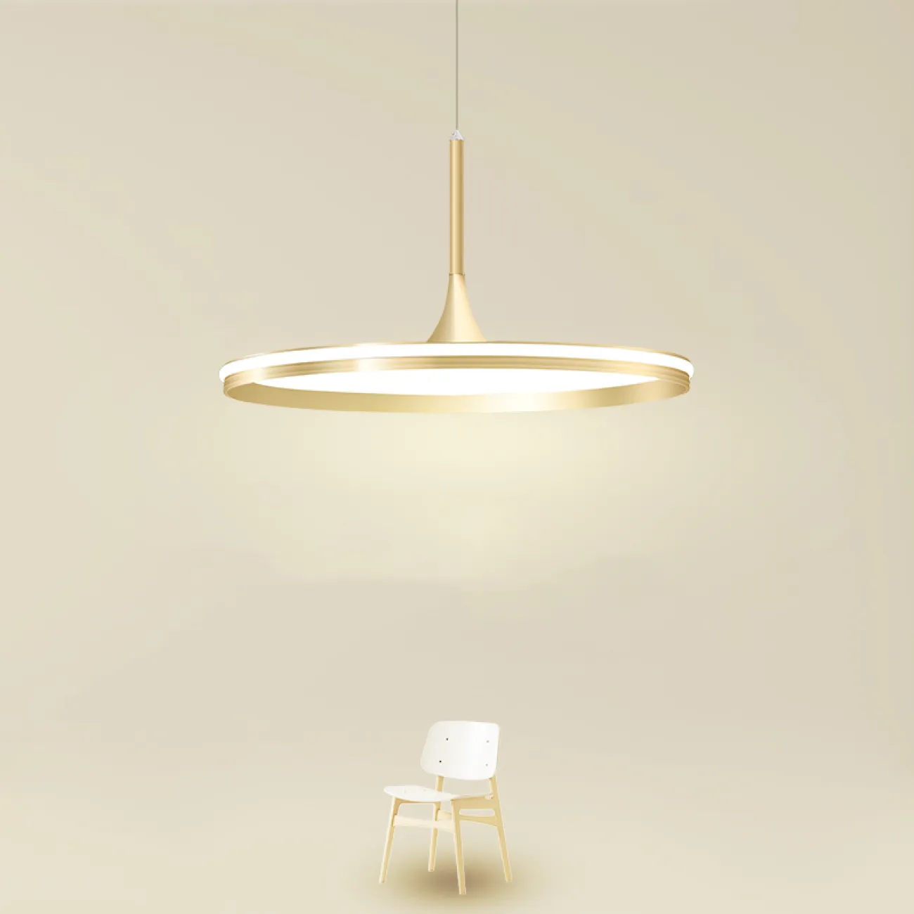 Подвесной светильник DANIKA D40 Black Трехцветный свет от ImperiumLoft