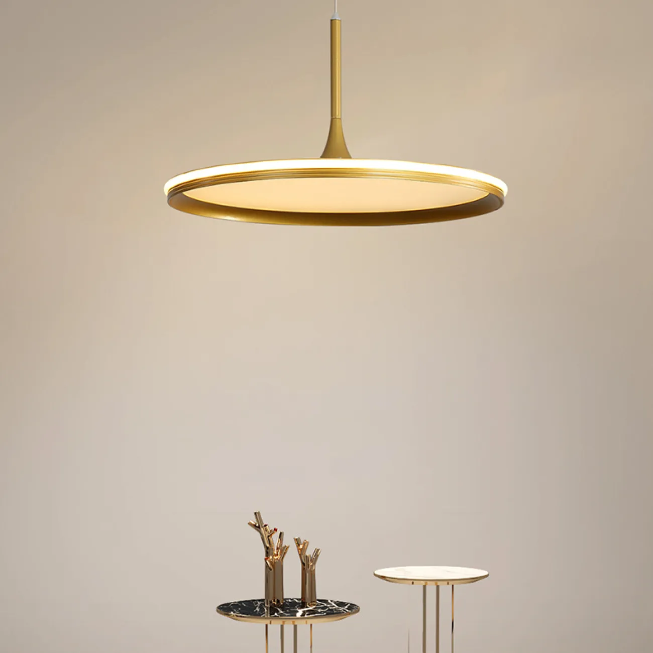 Подвесной светильник DANIKA D40 Black Трехцветный свет от ImperiumLoft