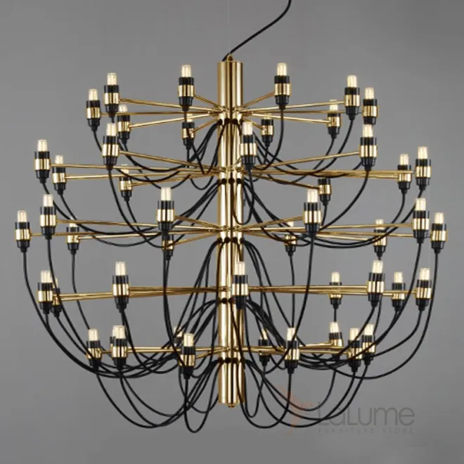 Люстра Flos 50 holder Brass Gold by Gino Sarfatti