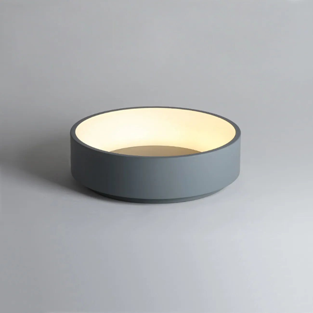 Потолочный светодиодный светильник TRAY D80 Gray от ImperiumLoft