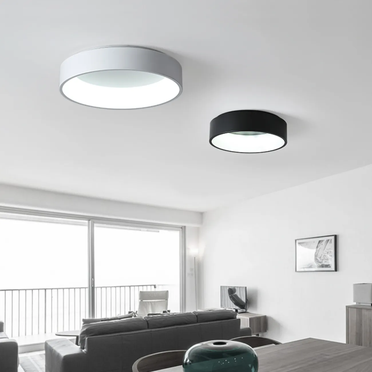 Потолочный светодиодный светильник TRAY D60 Black от ImperiumLoft