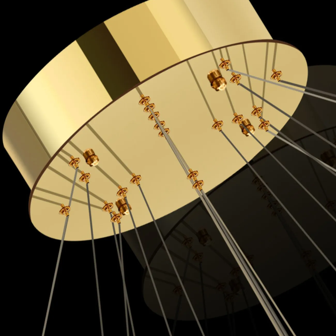 Подвесная люстра BERTOLDA B CAS D40+60+80+100+120 от ImperiumLoft