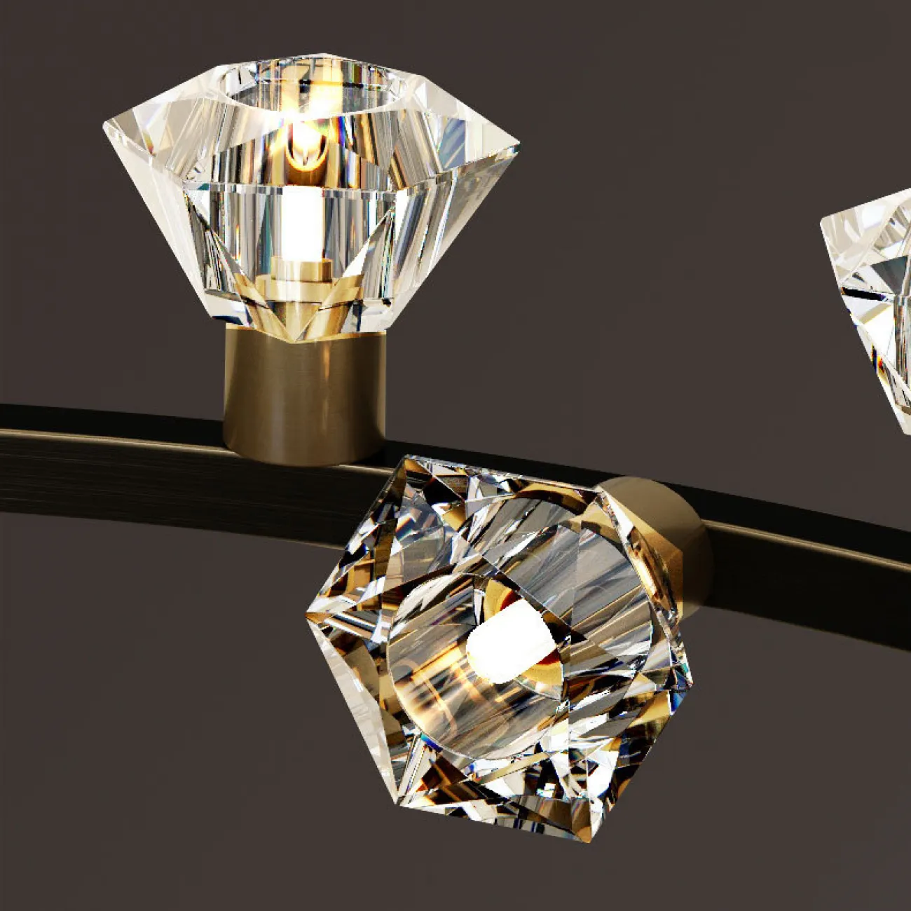 Подвесная люстра KENDRA CH D103 Black Brass от ImperiumLoft