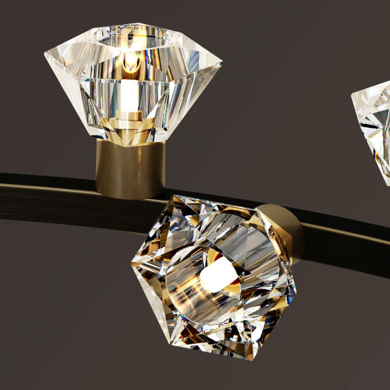 Подвесная люстра KENDRA CH D63 Gold от ImperiumLoft