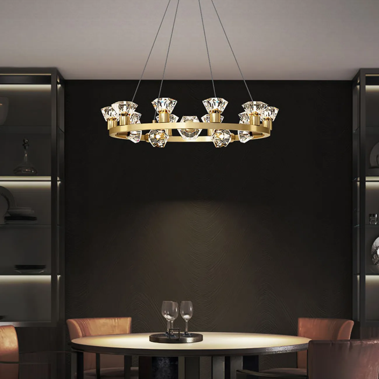 Подвесная люстра KENDRA CH D63 Gold от ImperiumLoft