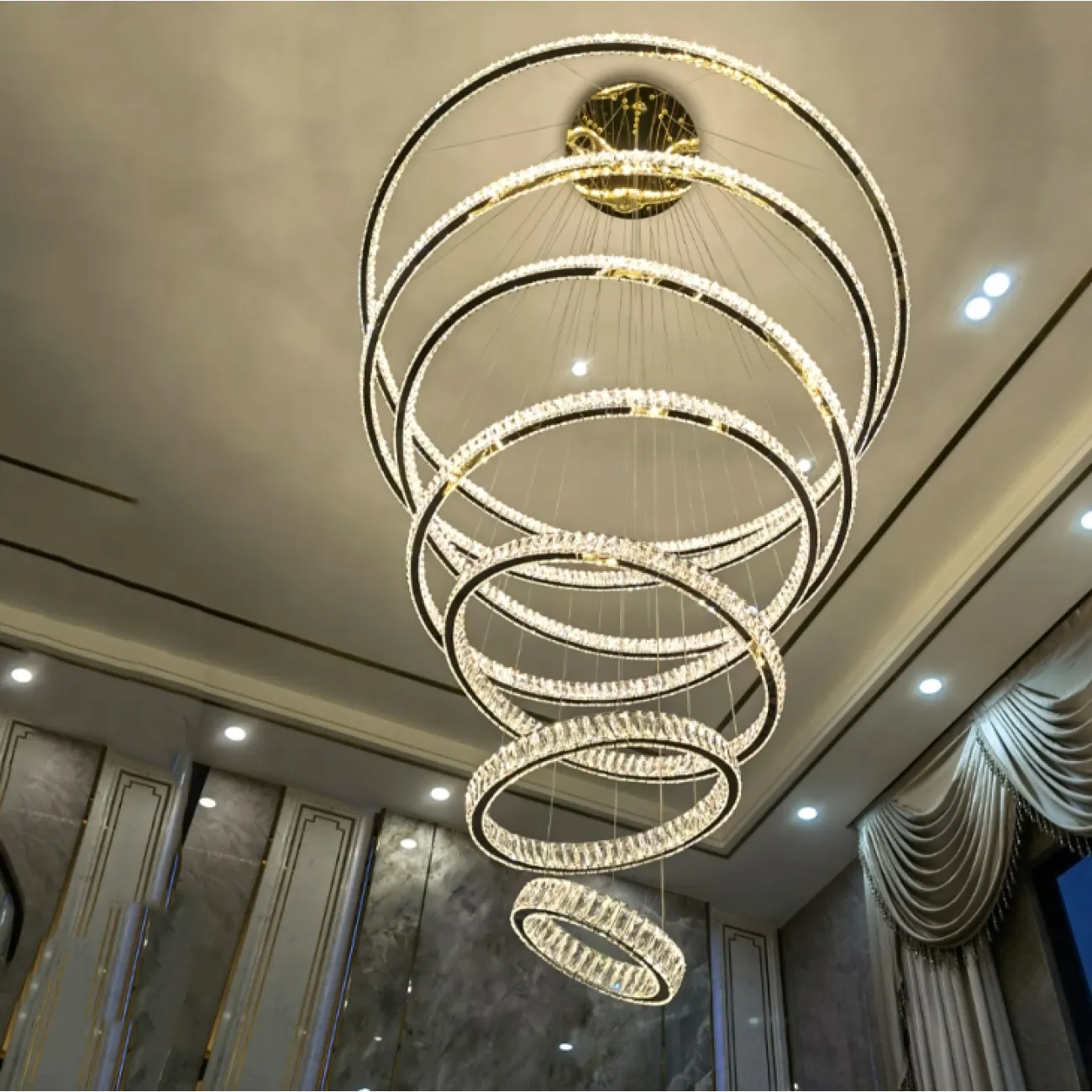 Подвесная люстра BERTOLDA B CAS D40+60+80+100+120 от ImperiumLoft