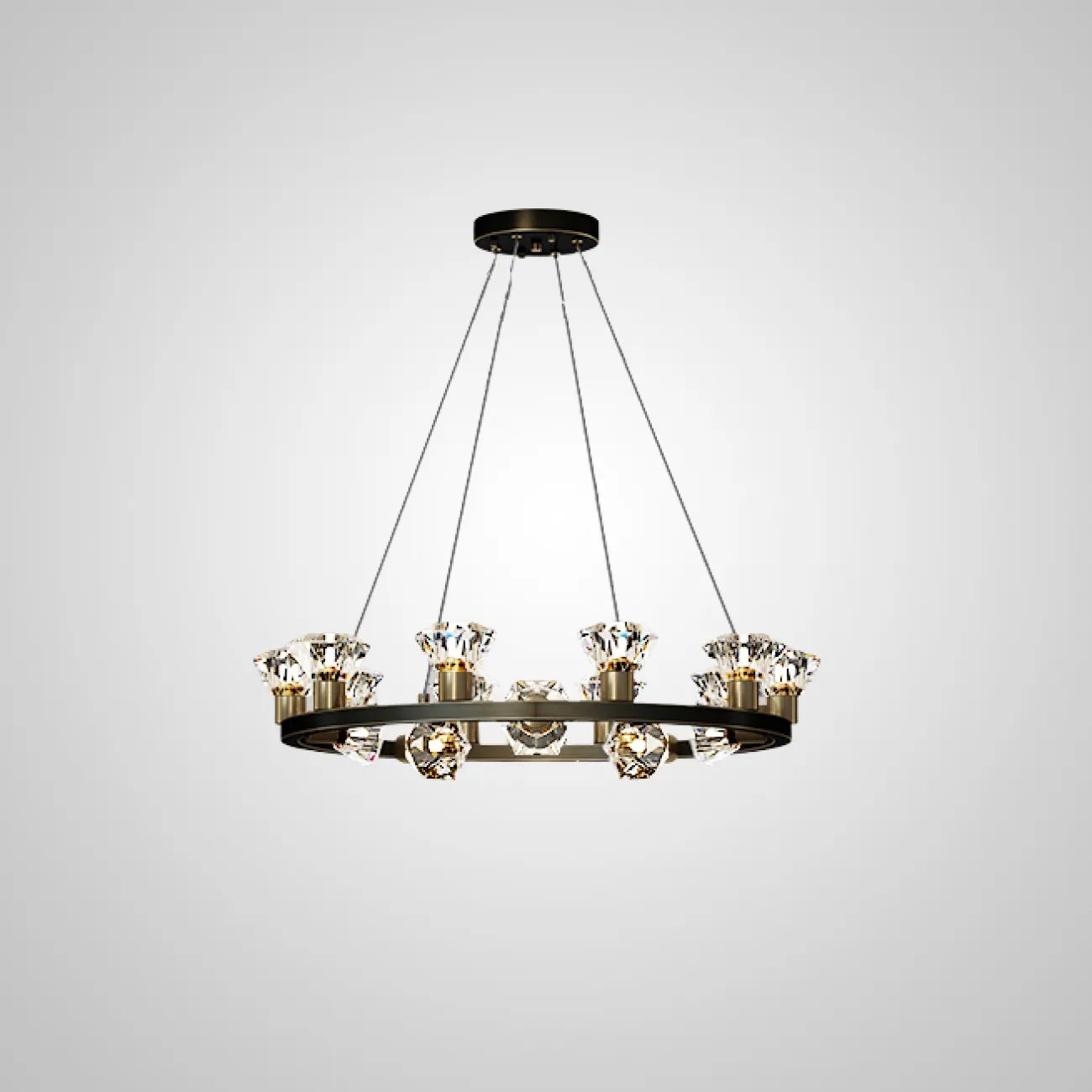 Подвесная люстра KENDRA CH D103 Black Brass от ImperiumLoft
