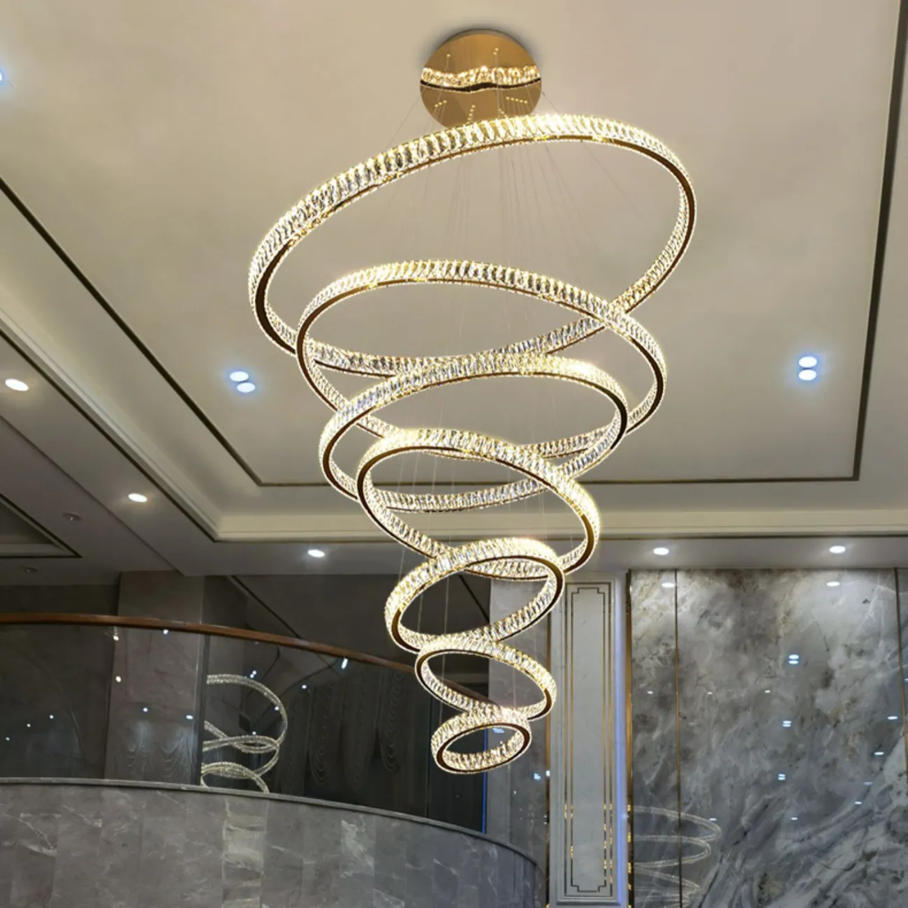 Подвесная люстра BERTOLDA B CAS D40+60+80+100+120 от ImperiumLoft