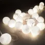 Гирлянда хлопковые фонарики Сotton Ball White