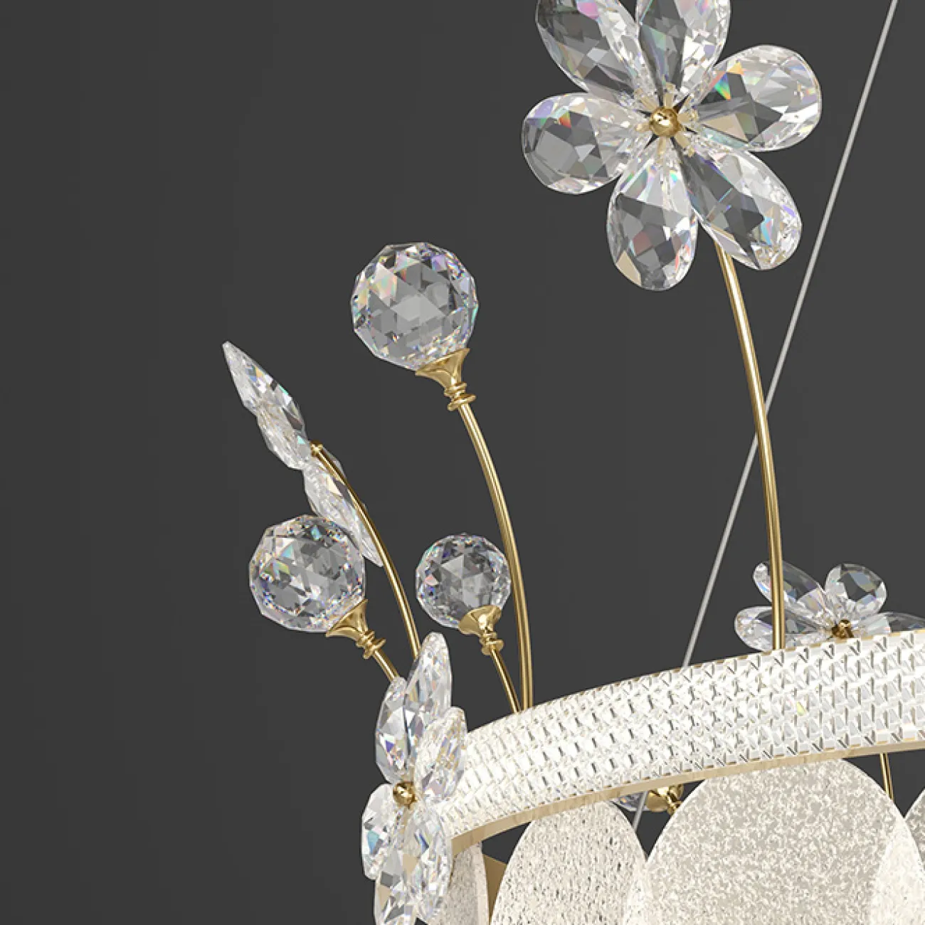 Подвесная люстра MARGARET D50 Трехцветный свет от ImperiumLoft