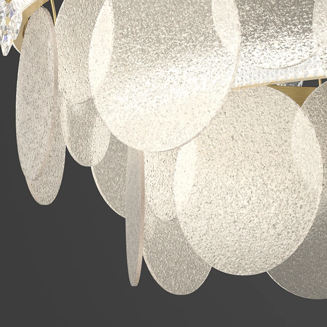 Подвесная люстра MARGARET D50 Трехцветный свет от ImperiumLoft