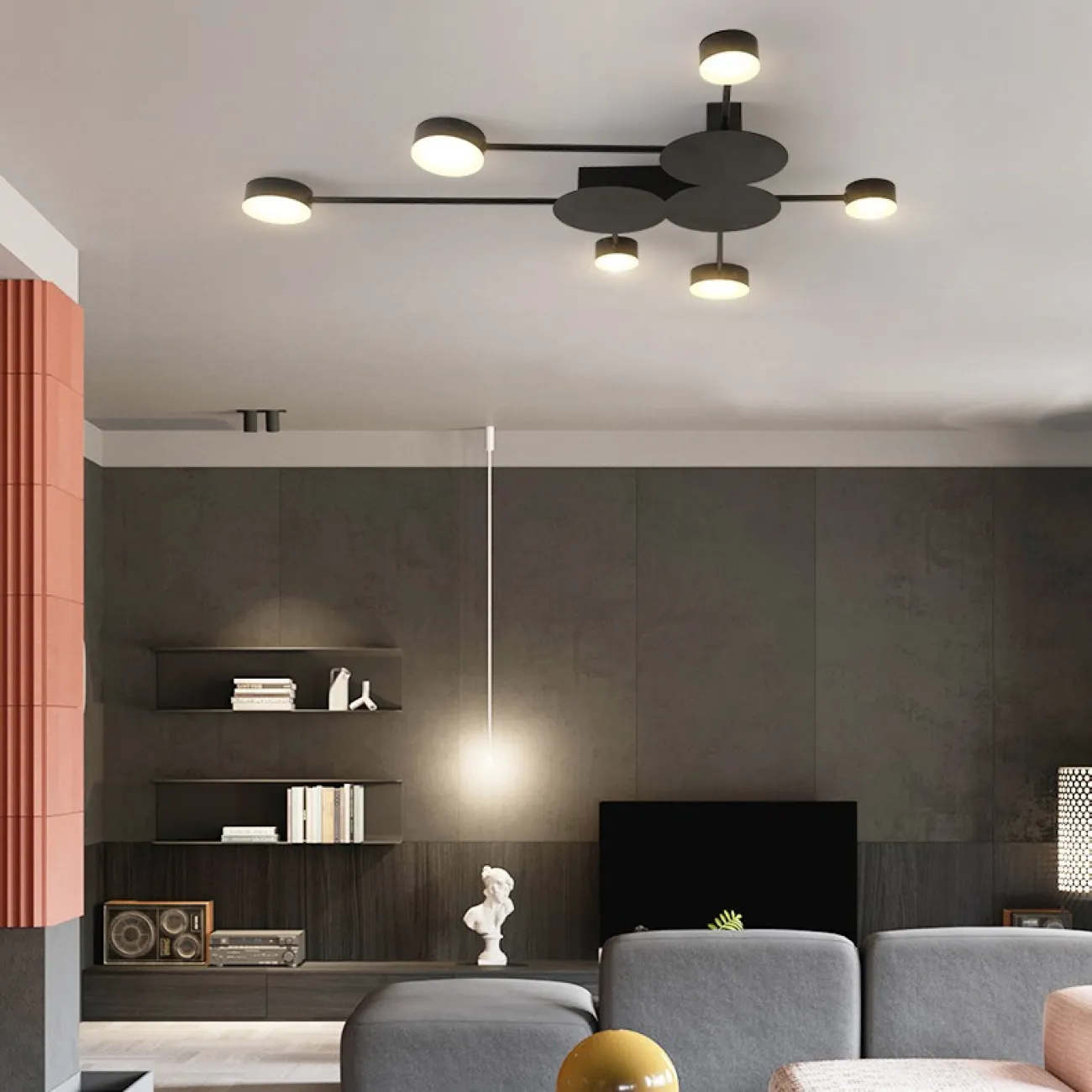 Настенно-потолочный светильник ASBRO 6 от ImperiumLoft