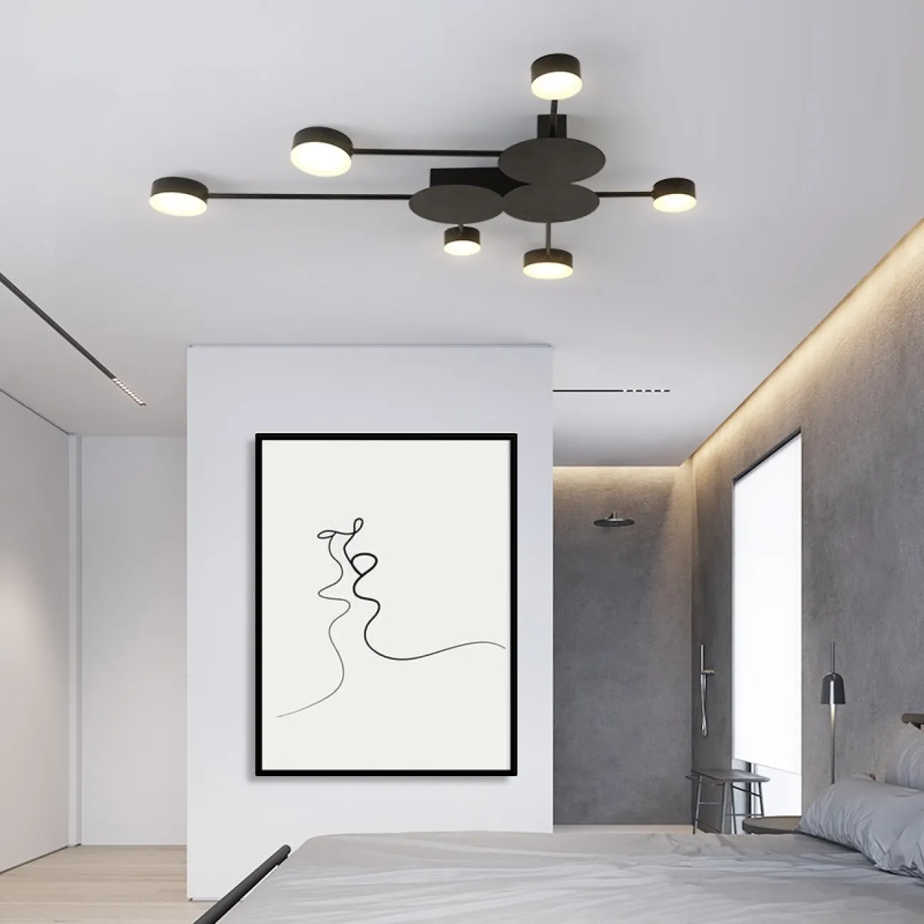 Настенно-потолочный светильник ASBRO 6 от ImperiumLoft