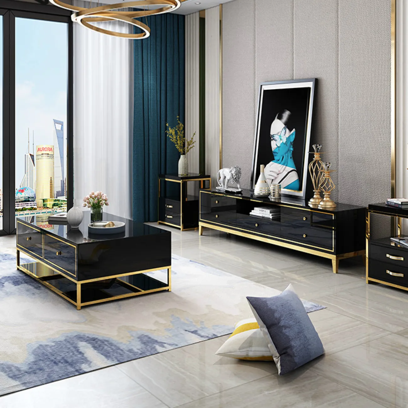 Дизайнерский журнальный столик LaLume-AP00216 Дизайнерский журнальный столик LaLume-AP00216