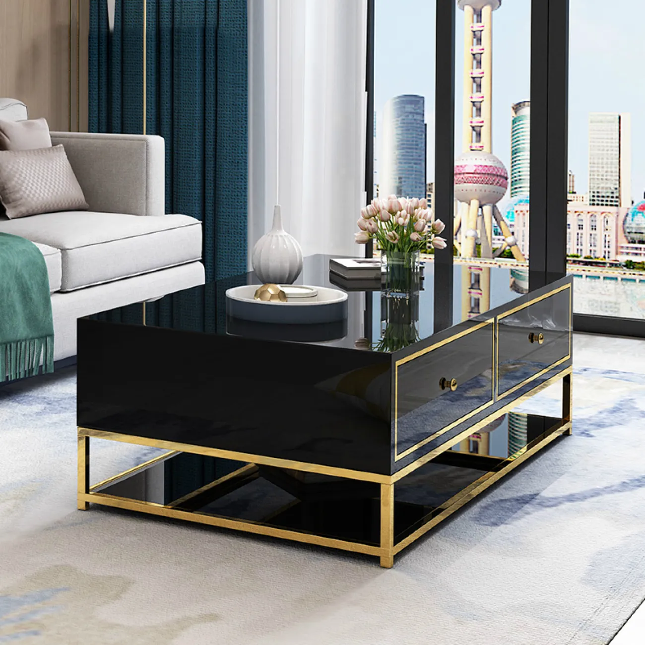 Дизайнерский журнальный столик LaLume-AP00216 Дизайнерский журнальный столик LaLume-AP00216