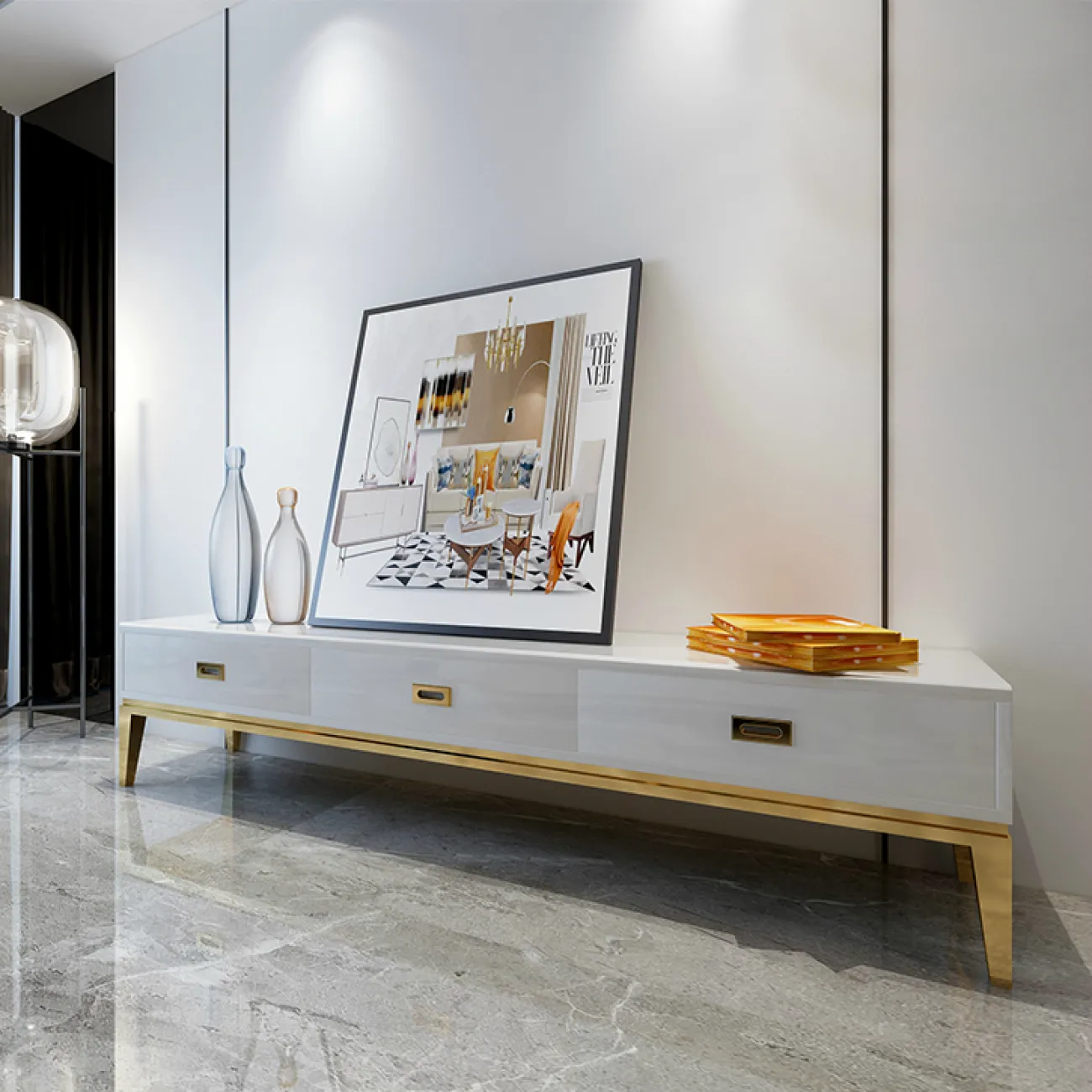 Дизайнерский комод под ТВ LaLume-TV00115