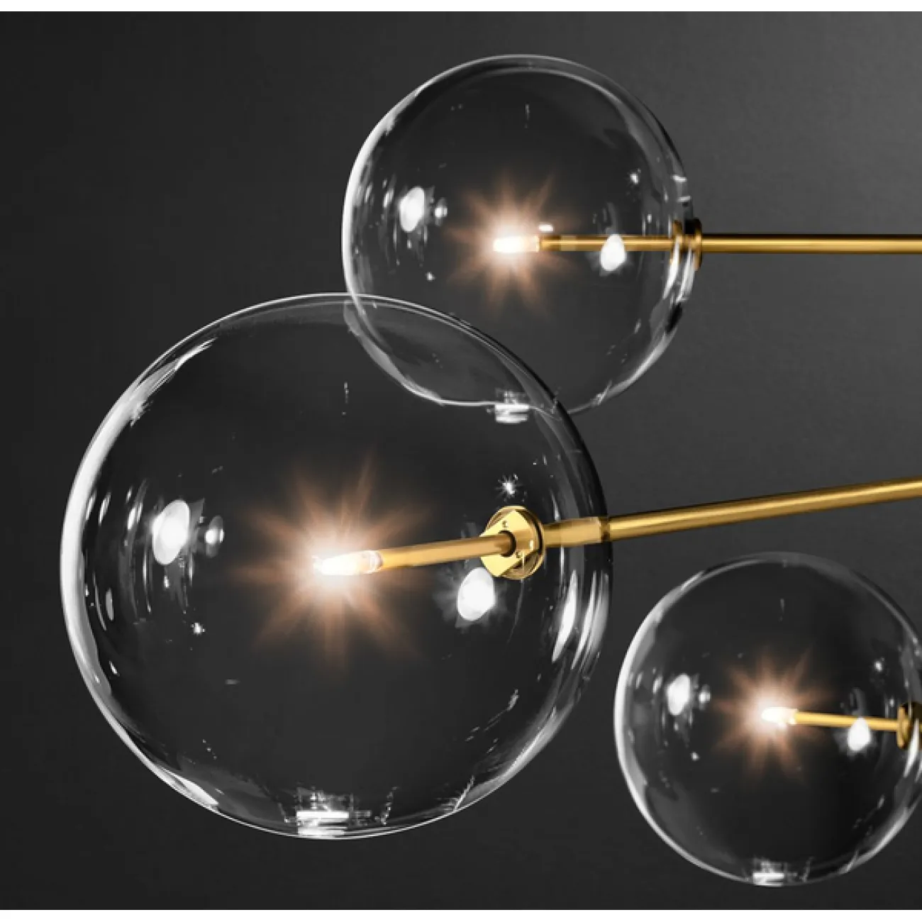 Подвесной светильник ImperiumLoft Globe Mobile 8 brass KG0835P-8 brass от ImperiumLoft