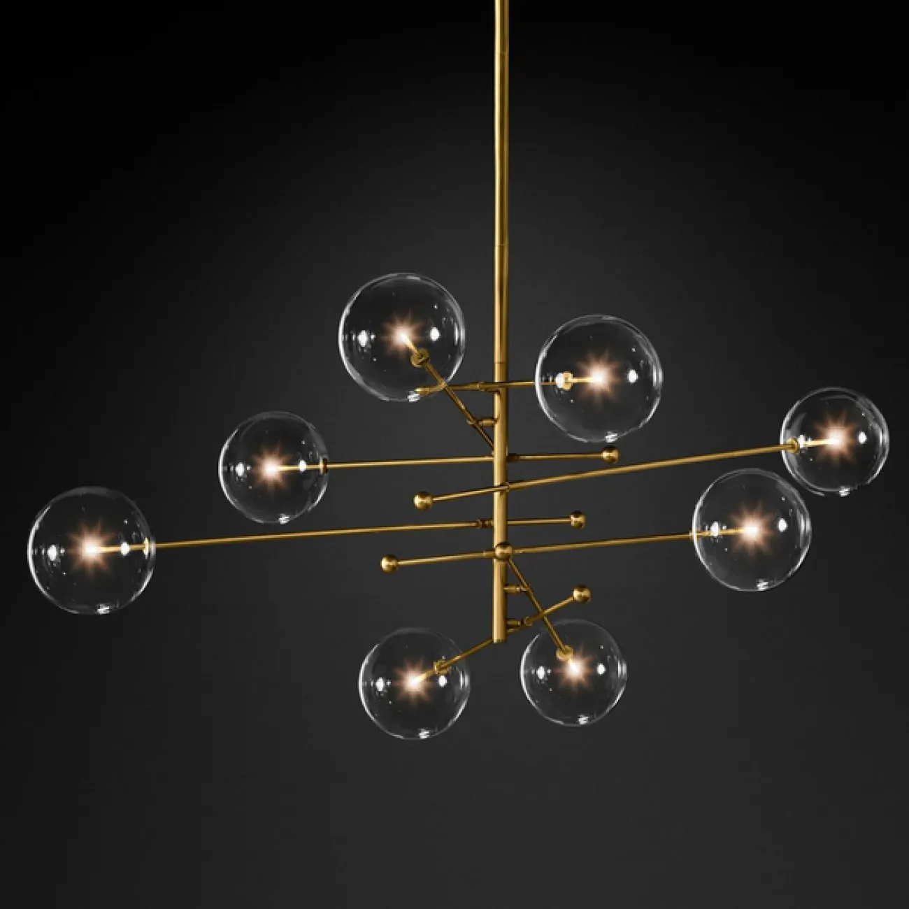 Подвесной светильник ImperiumLoft Globe Mobile 8 brass KG0835P-8 brass от ImperiumLoft