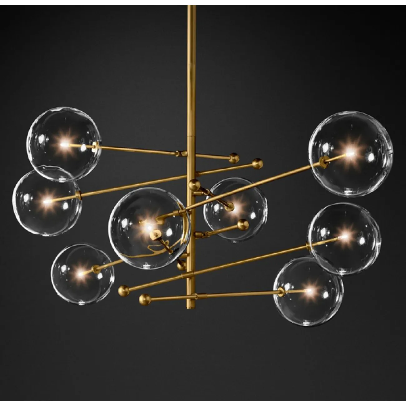Подвесной светильник ImperiumLoft Globe Mobile 8 brass KG0835P-8 brass от ImperiumLoft