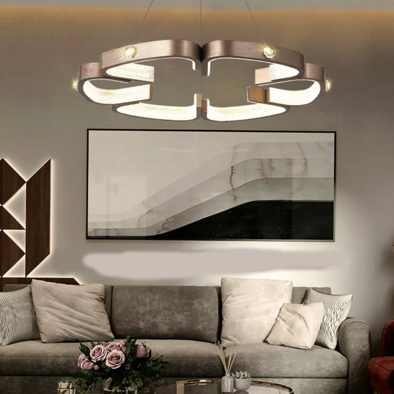 Подвесная люстра BRENDA D65 Bronze от ImperiumLoft