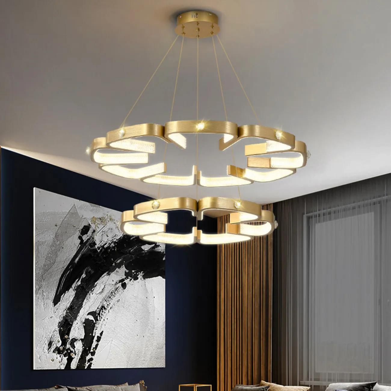 Подвесная люстра BRENDA D65 D95  Bronze от ImperiumLoft