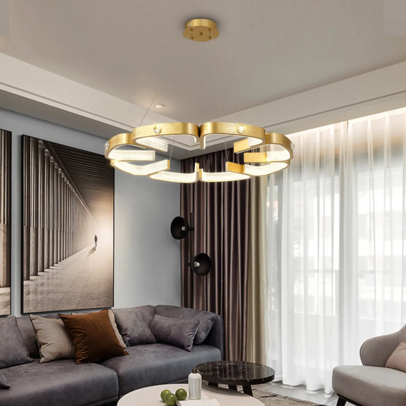 Подвесная люстра BRENDA D65 Bronze от ImperiumLoft