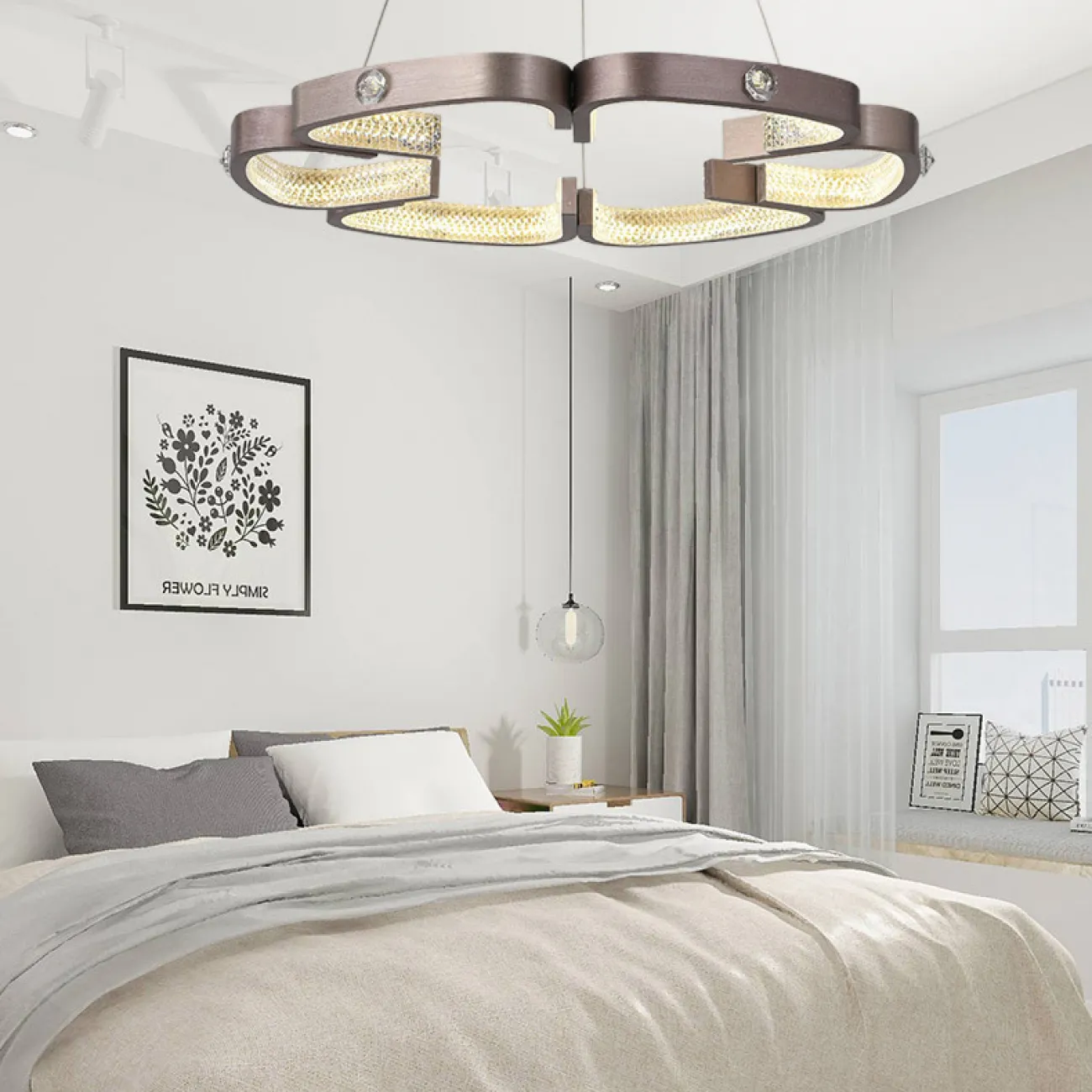 Подвесная люстра BRENDA D65 D95  Bronze от ImperiumLoft