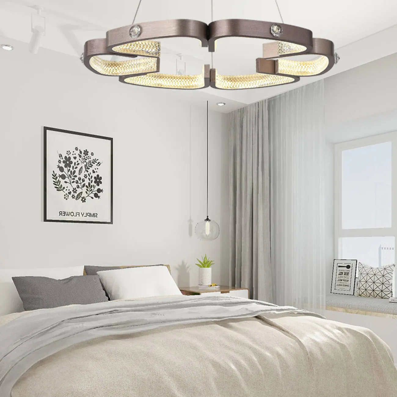 Подвесная люстра BRENDA D65 Bronze от ImperiumLoft