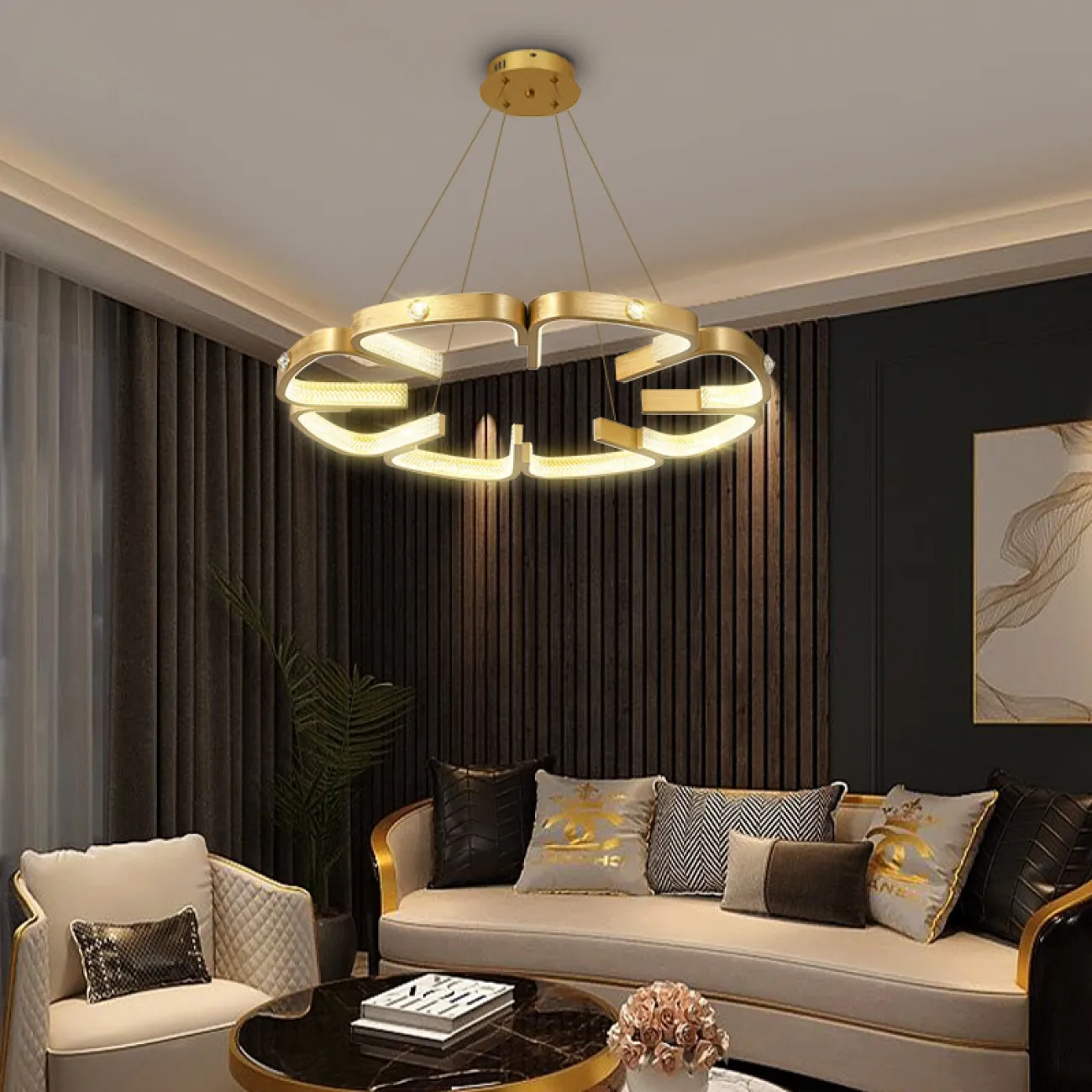 Подвесная люстра BRENDA D65 D95  Bronze от ImperiumLoft