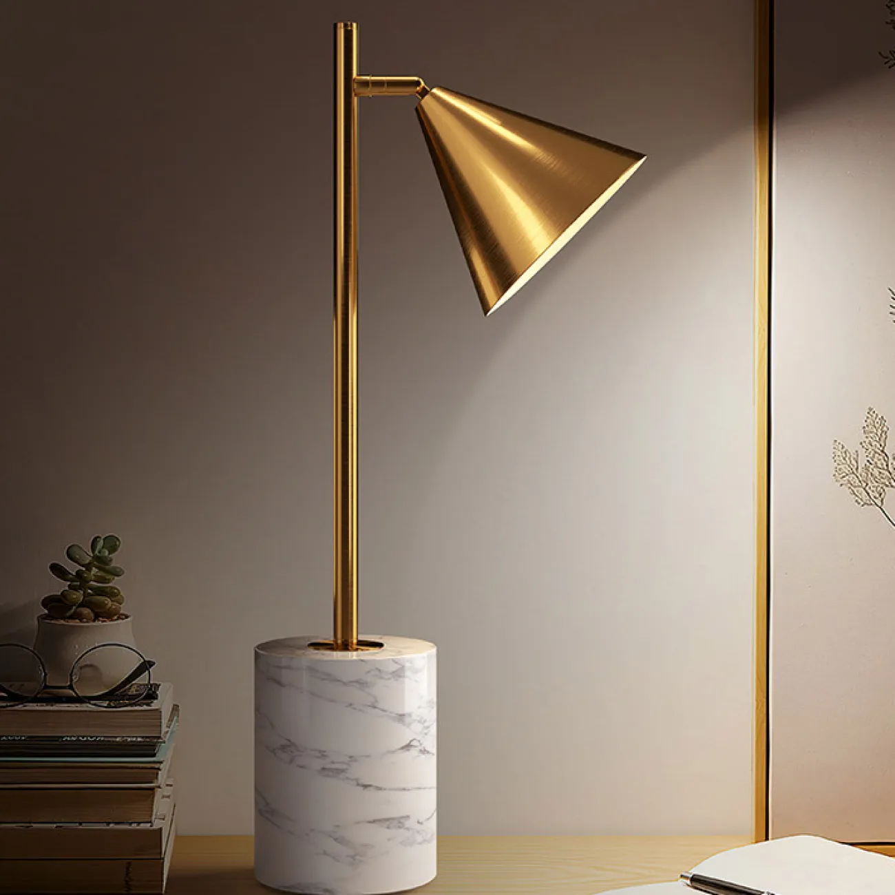 Настольная лампа RIGEL TAB Brass от ImperiumLoft