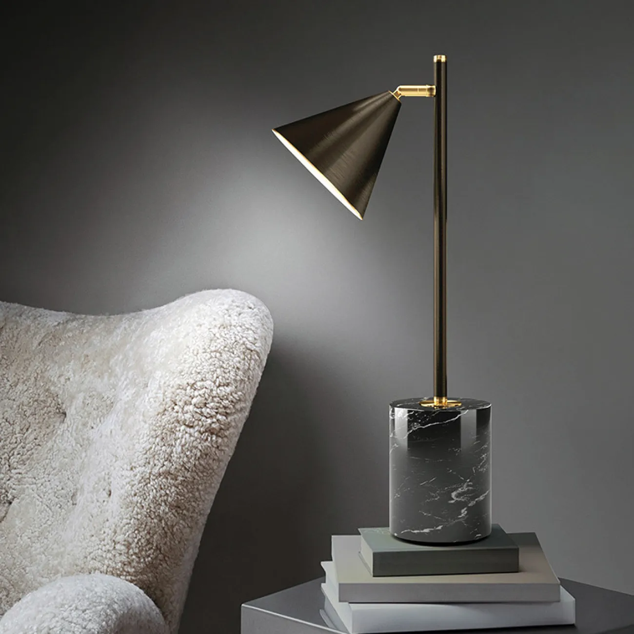 Настольная лампа RIGEL TAB Brass от ImperiumLoft