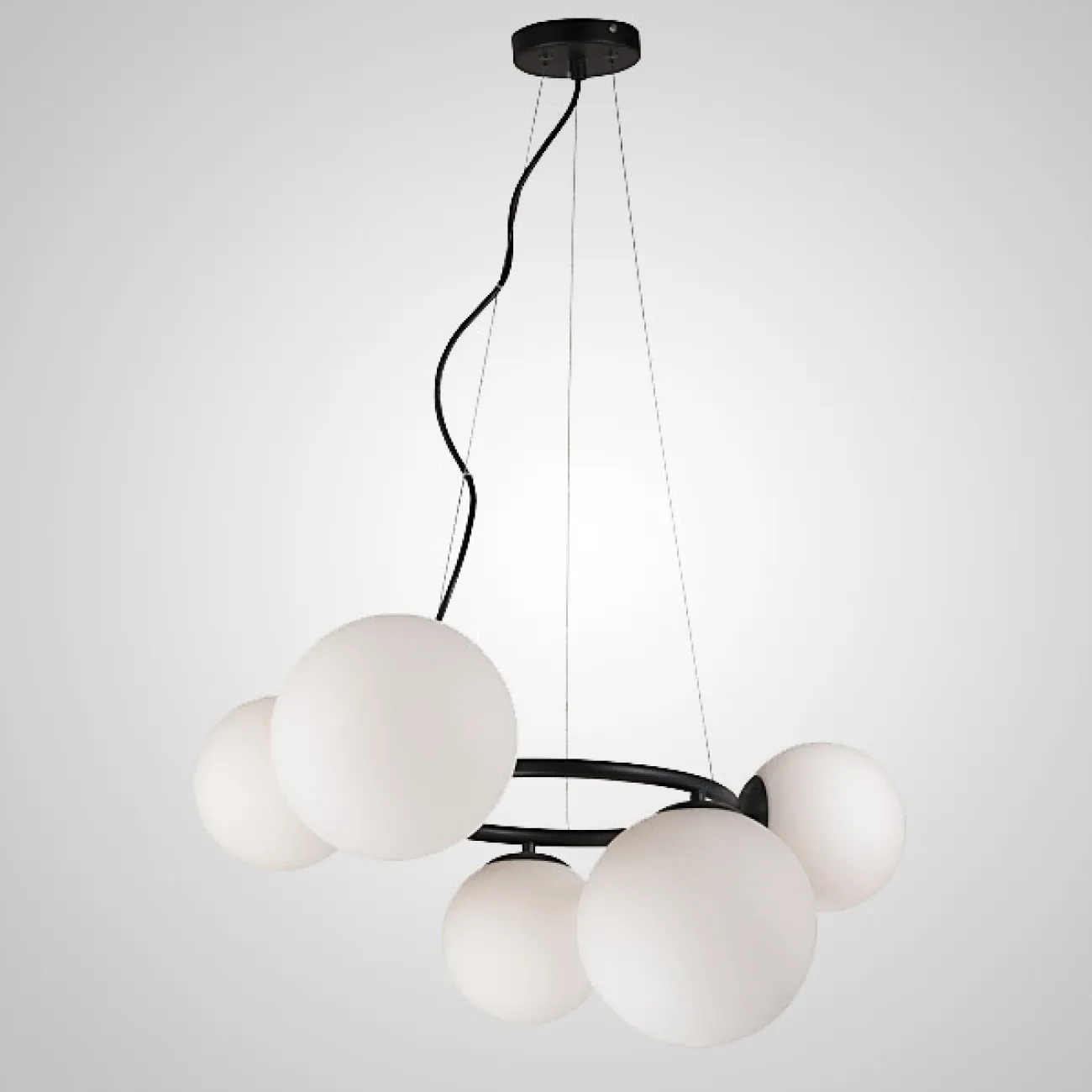 Подвесной светильник POLDI L9 Black от ImperiumLoft