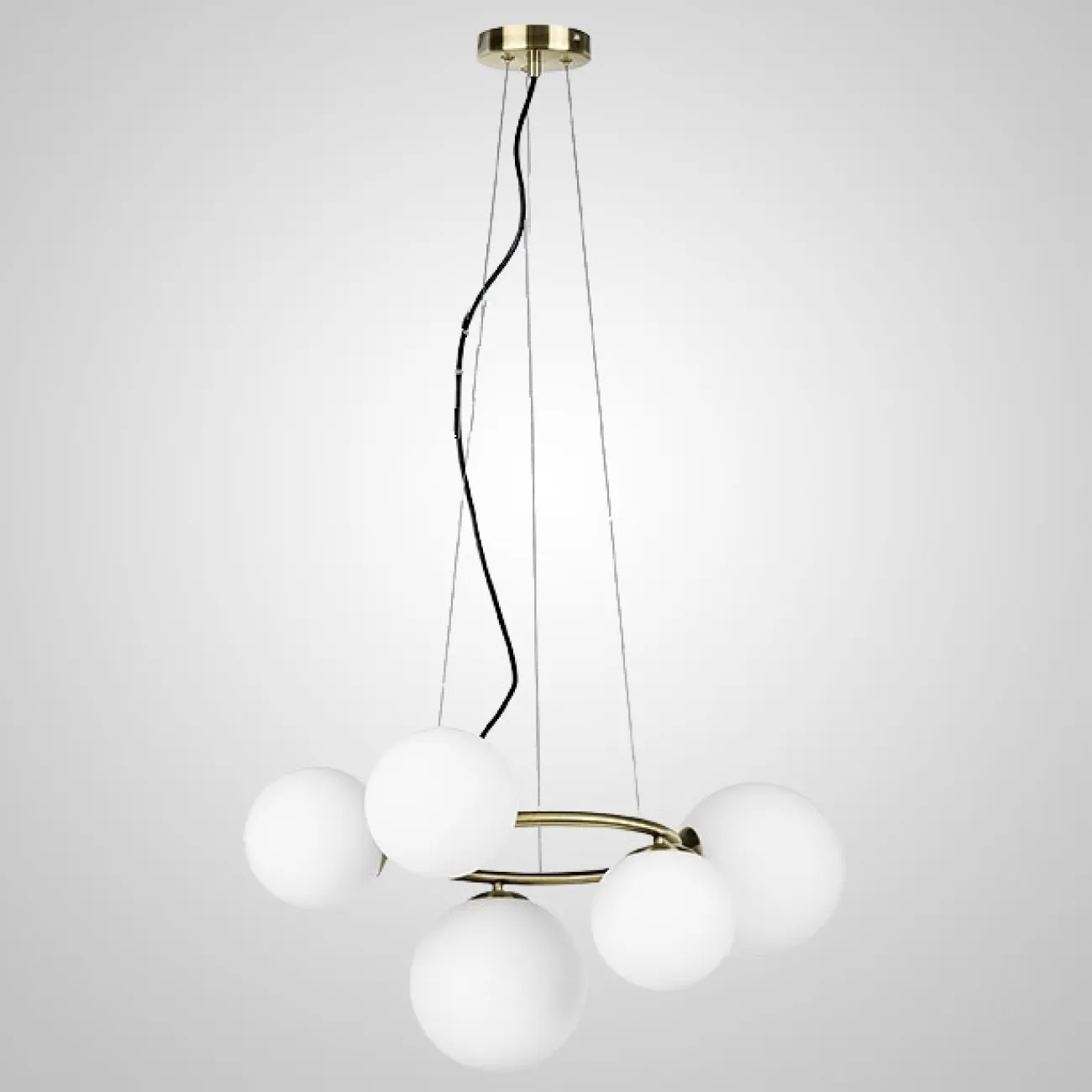 Подвесной светильник POLDI L9 Black от ImperiumLoft