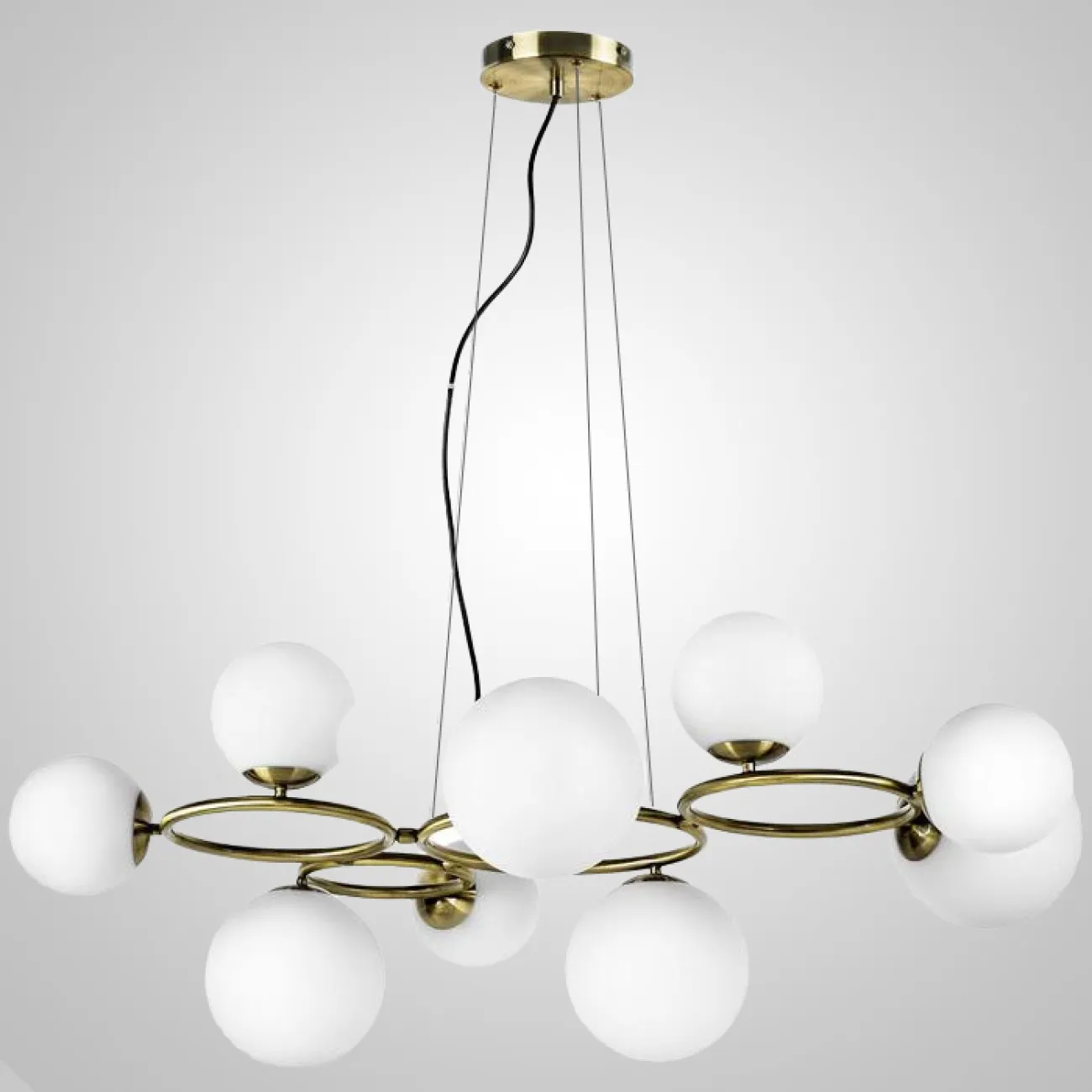 Подвесной светильник POLDI L9 Black от ImperiumLoft