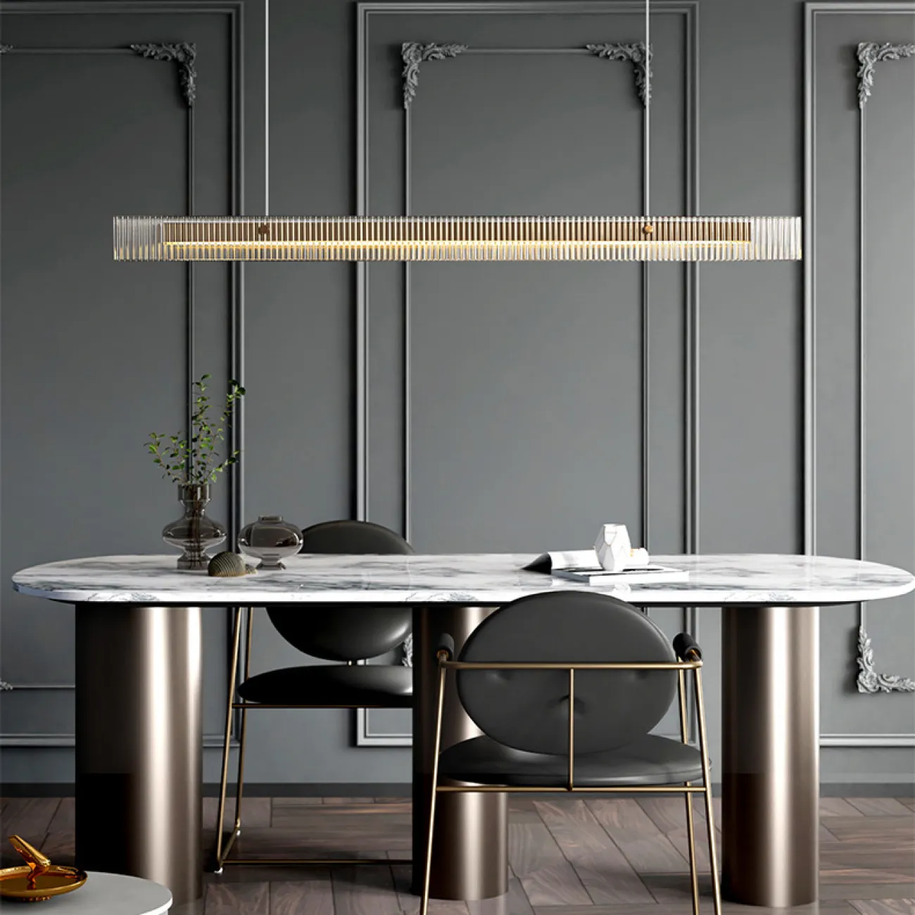 Подвесной светильник CHIFFA L100 Black от ImperiumLoft