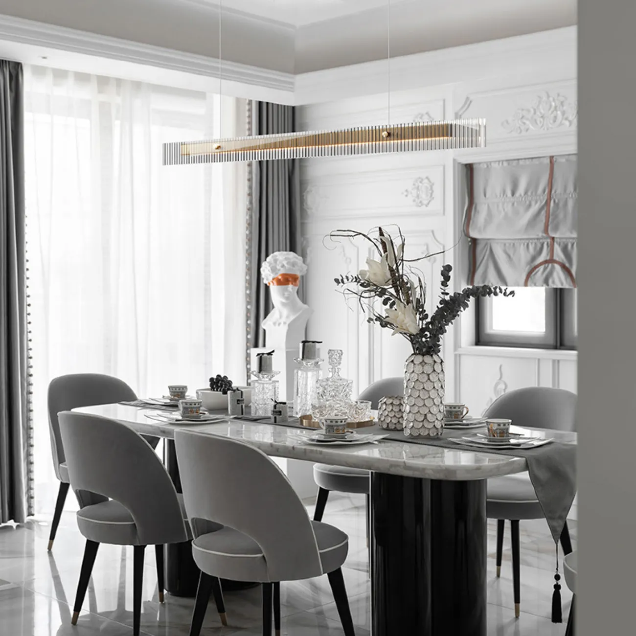 Подвесной светильник CHIFFA L100 Black от ImperiumLoft