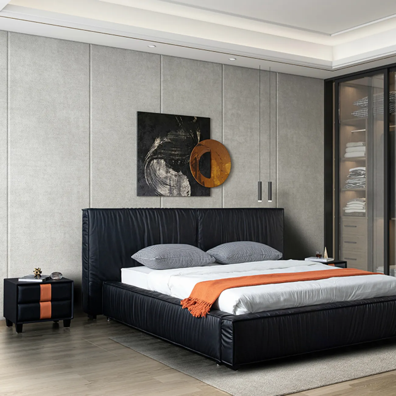 Дизайнерская прикроватная тумба - LaLume-TT00125 Дизайнерская прикроватная тумба - LaLume-TT00125